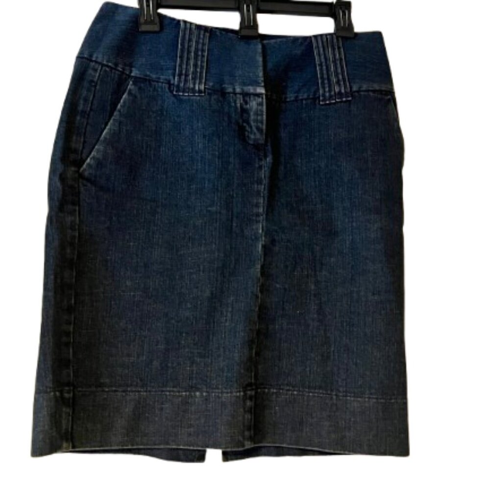 The Limited Dark Blue Denim Skirt - 6